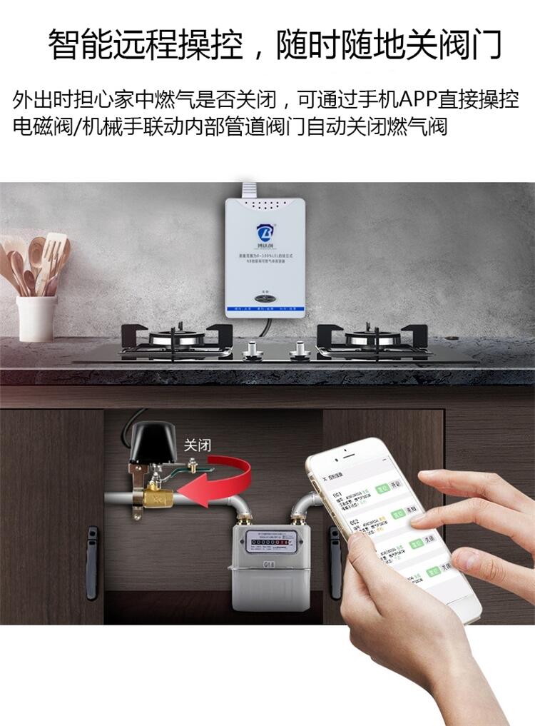 wifi天然氣預(yù)警器 電話通知